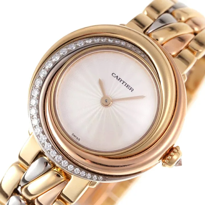 Cartier Trinity Bezel Diamond rose yellow and white gold